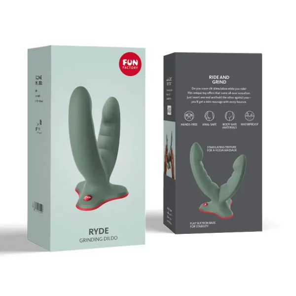 Fun Factory Ryde Dildo Duplo Verde