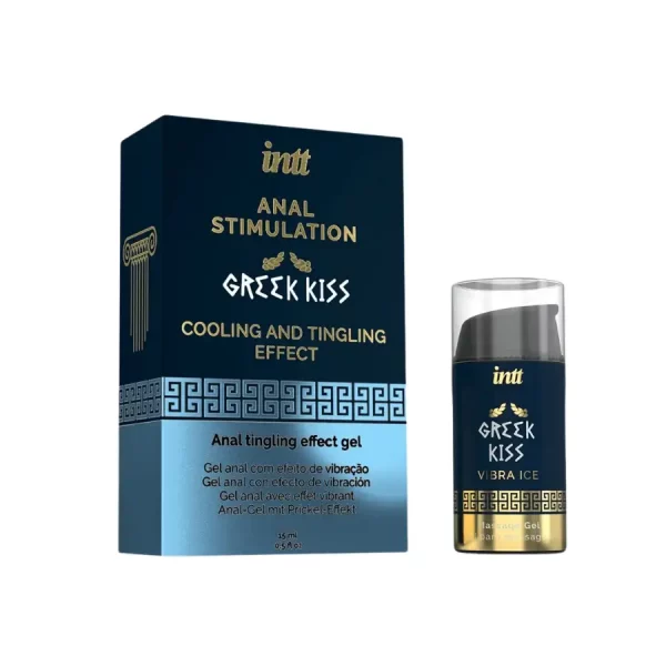 Gel Anal Com Efeito Frio e Vibração INTT Greek Kiss