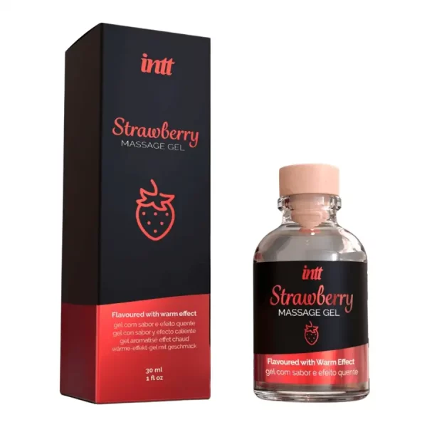 Gel de Massagem com Efeito Calor INTT Morango