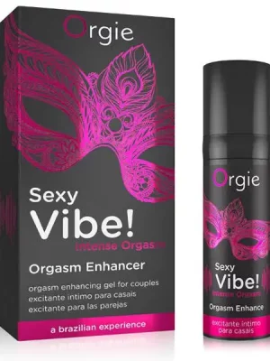 Gel Excitante com Efeito Vibrante Orgie Sexy Vibe! Intense Orgasm 15 ml.