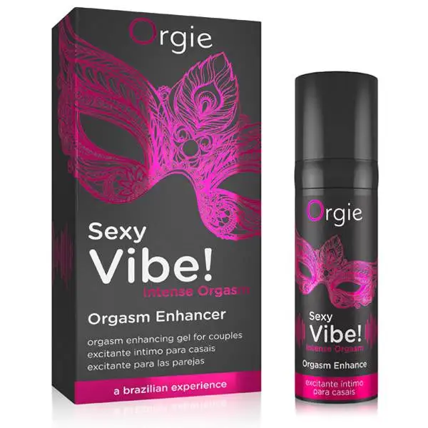 Gel Excitante com Efeito Vibrante Orgie Sexy Vibe! Intense Orgasm 15 ml.