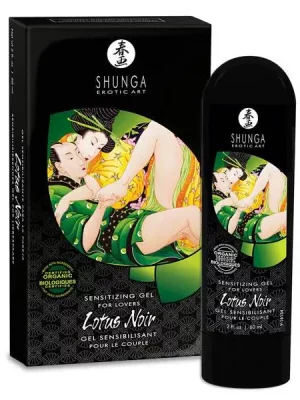 Gel Sensibilizante para Casais Shunga Lotus Noir 60 ml.