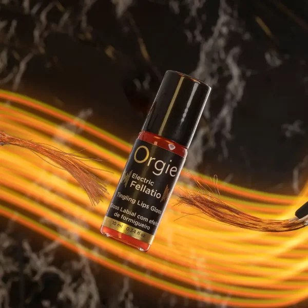 Gloss Labial com Efeito Vibrante Orgie Electric Fellatio 10 ml.