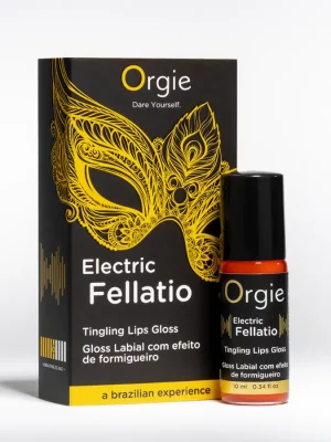 Gloss Labial com Efeito Vibrante Orgie Electric Fellatio 10 ml.
