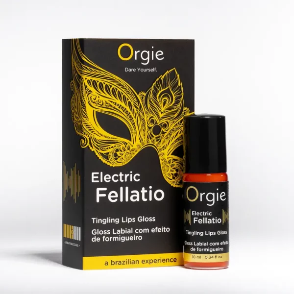 Gloss Labial com Efeito Vibrante Orgie Electric Fellatio 10 ml.