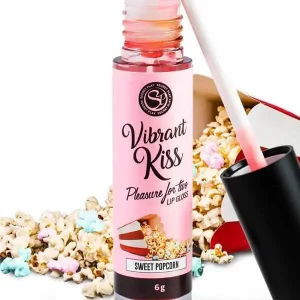 Gloss Labial Vibrant Kiss Secret Play Pipoca Doce 6gr.