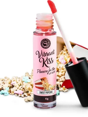 Gloss Labial Vibrant Kiss Secret Play Pipoca Doce 6gr.