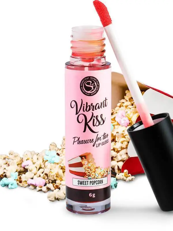 Gloss Labial Vibrant Kiss Secret Play Pipoca Doce 6gr.