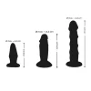 Kit de Dildos e Plug Para Treino Anal Crystal Clear