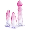 Kit de Dildos e Plug Para Treino Anal Crystal Clear