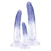 Kit de Dildos Para Treino Anal Crystal Clear