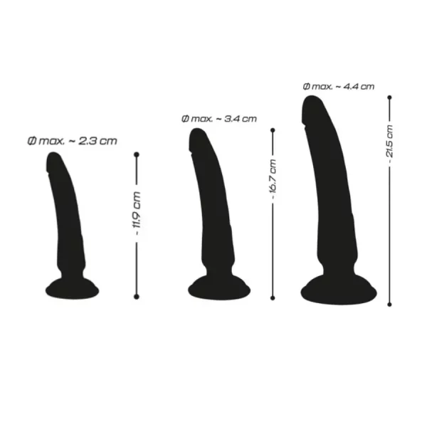 Kit de Dildos Para Treino Anal Crystal Clear