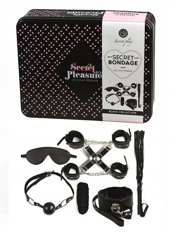 Kit de Dominação Secret Bondage Preto