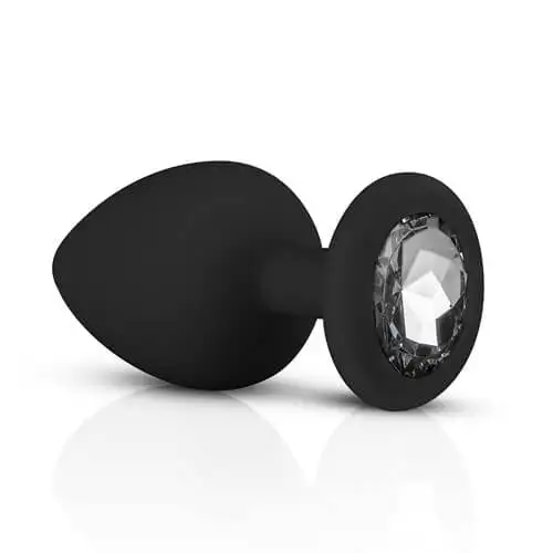 Kit de Plugs Anais Preto com Cristal Easytoys