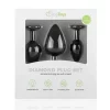 Kit de Plugs Anais Preto com Cristal Easytoys