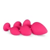 Kit de Plugs Anais Rosa com Cristal Easytoys