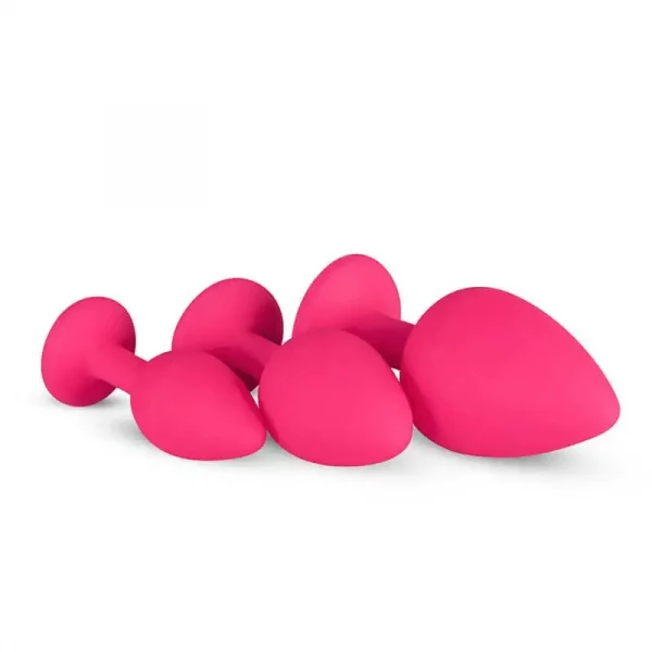 Kit de Plugs Anais Rosa com Cristal Easytoys
