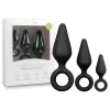 Kit de Plugs para Treino Anal Pointy Plug Set Preto
