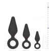 Kit de Plugs para Treino Anal Pointy Plug Set Preto