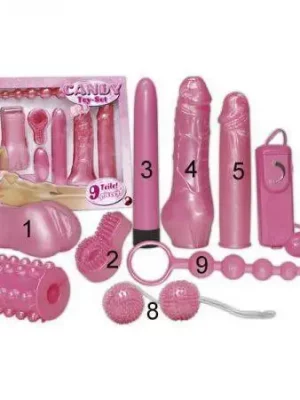 Kit Erótico Candy Toy Set
