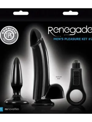 Kit Masculino Renegade Men's Pleasure Preto