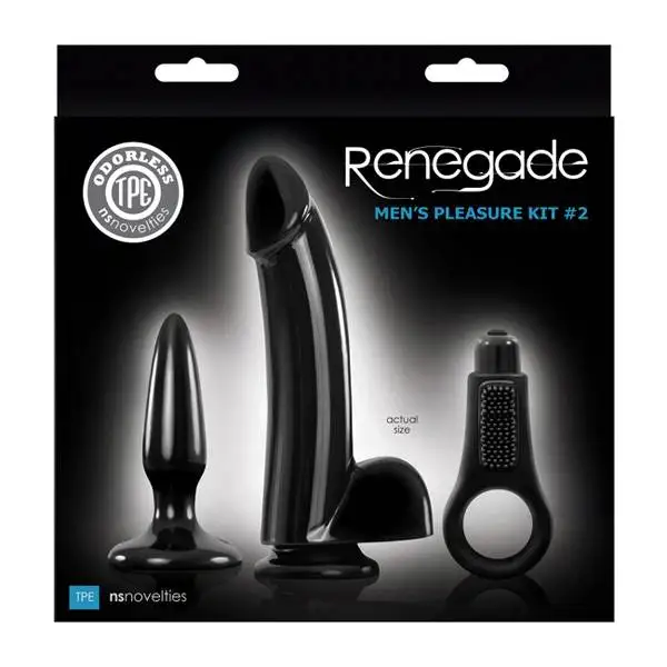 Kit Masculino Renegade Men's Pleasure Preto