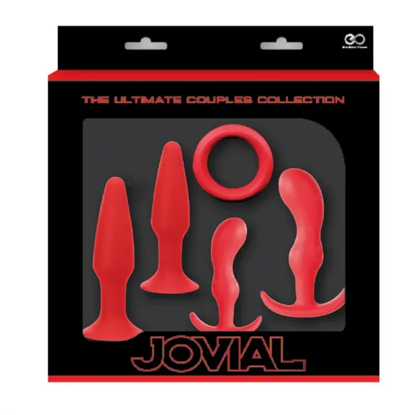 Kit para Treino Anal The Ultimate Jovial Collection Vermelho