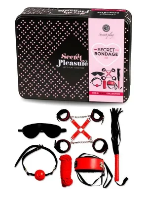 Kit Secret Bondage Preto/Vermelho