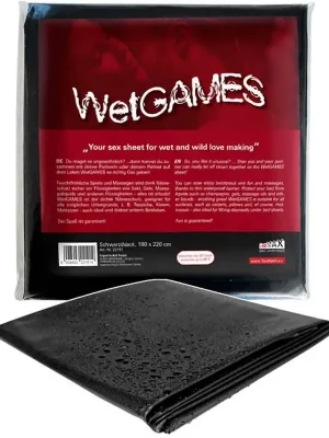 Lençol em Vinil Wet Games Preto