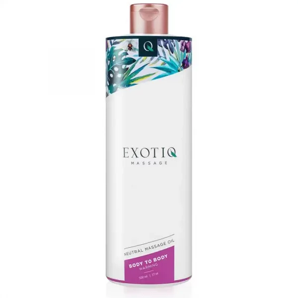 Óleo de Massagem Efeito Calor Exotiq Body To Body Warming 500 ml.