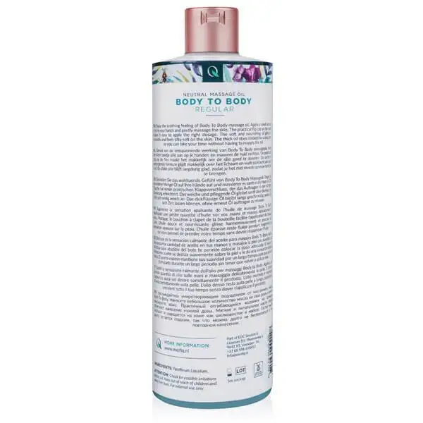 Óleo de Massagem Neutro Exotiq Body To Body 500 ml.