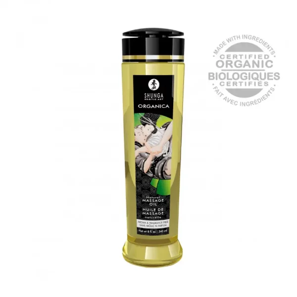 Óleo de Massagem sem Fragrância Shunga Organica 240ml.