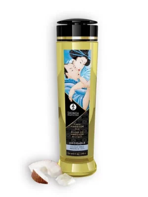 Óleo de Massagem Shunga Adorable Emoções de Coco 240ml.
