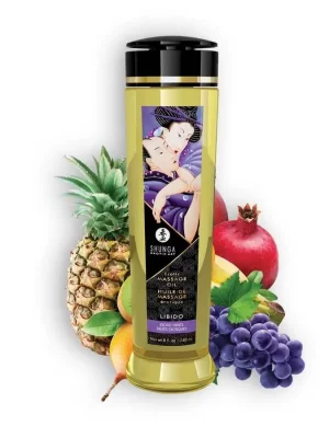 Óleo de Massagem Shunga Libido Frutos Exóticos 240ml.