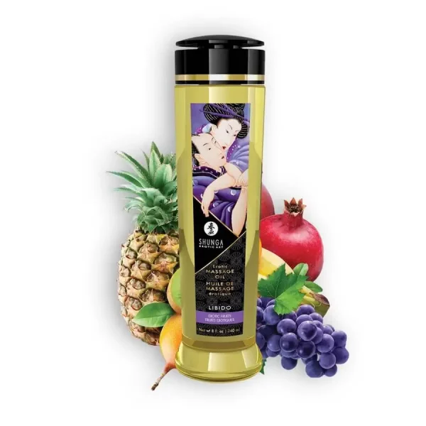 Óleo de Massagem Shunga Libido Frutos Exóticos 240ml.