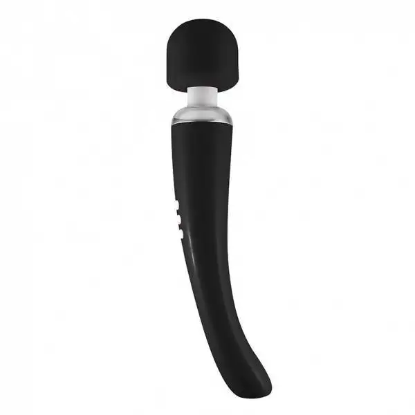 Love Magic Elegance Wand Vibrador de Massagem Recarregável Preto