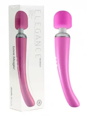 Love Magic Elegance Wand Vibrador de Massagem Recarregável Rosa