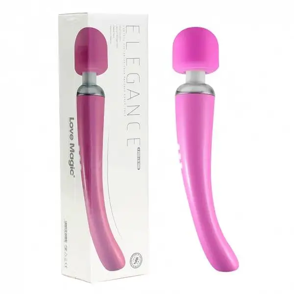 Love Magic Elegance Wand Vibrador de Massagem Recarregável Rosa