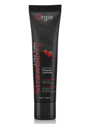 Lubrificante Orgie Lube Tube Sabor a Morango 100 ml.
