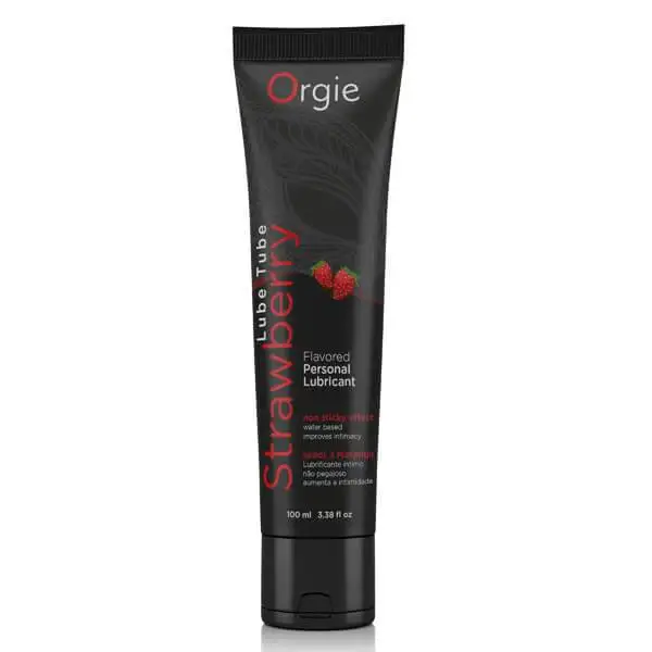 Lubrificante Orgie Lube Tube Sabor a Morango 100 ml.