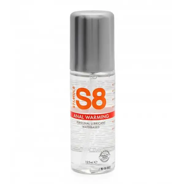 Lubrificante S8 Anal Efeito Calor 125 ml.