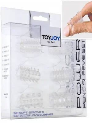 Mangas Estimuladoras ToyJoy Power Penis Sleeves Pack 6 Incolor
