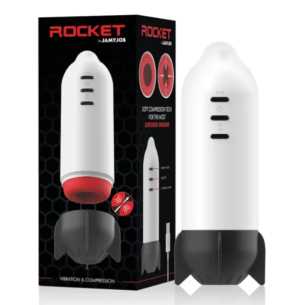 Masturbador com Compressão & Vibração Rocket