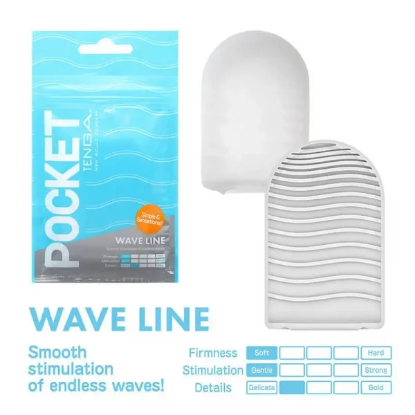 Masturbador Tenga Pocket Stroker Wave Line
