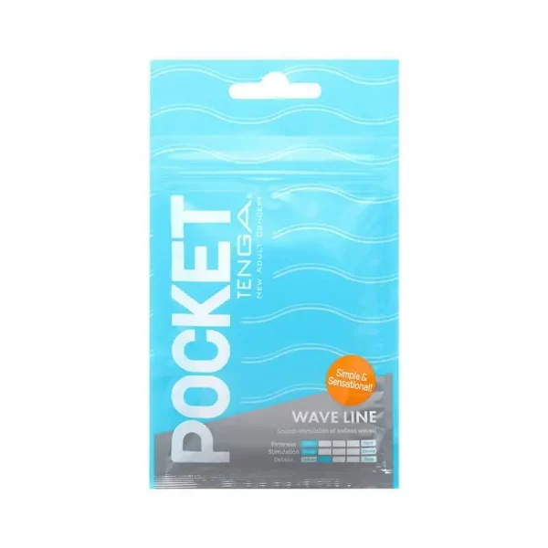 Masturbador Tenga Pocket Stroker Wave Line