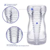 Masturbador Transparente Hann X2