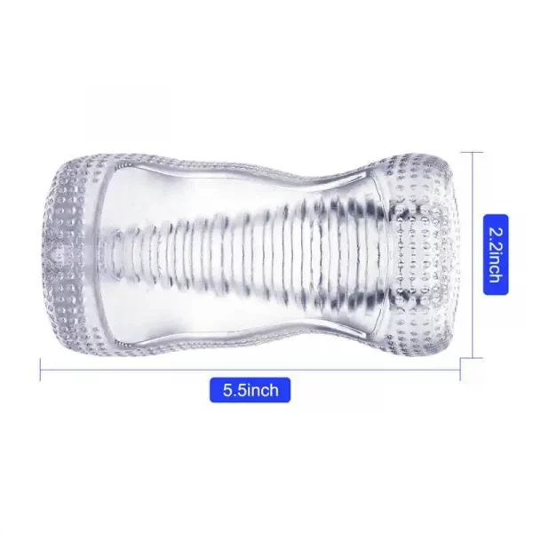 Masturbador Transparente Hann X2