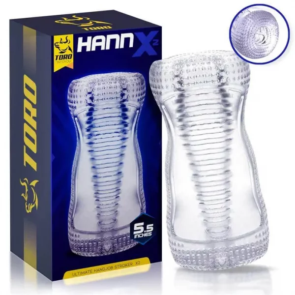 Masturbador Transparente Hann X2