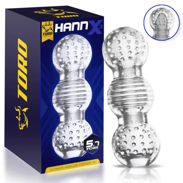 Masturbador Transparente Hann X3