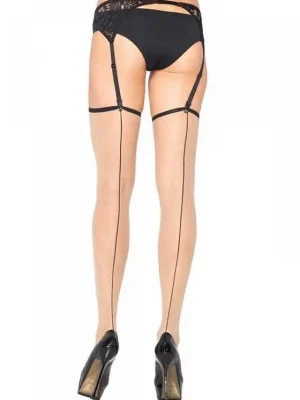 Meias Nude Preto - Leg Avenue